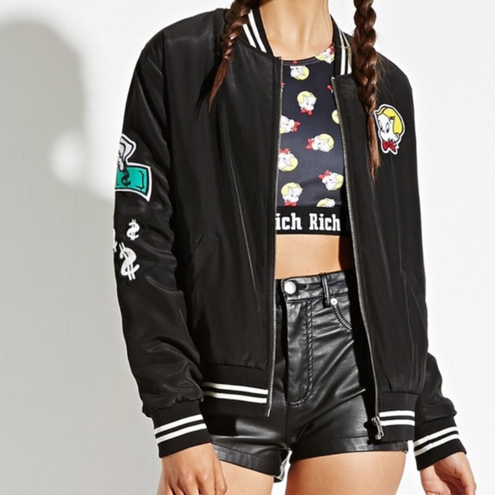 Alec Monopoly Forever 21 Richie Rich Bomber Jacket